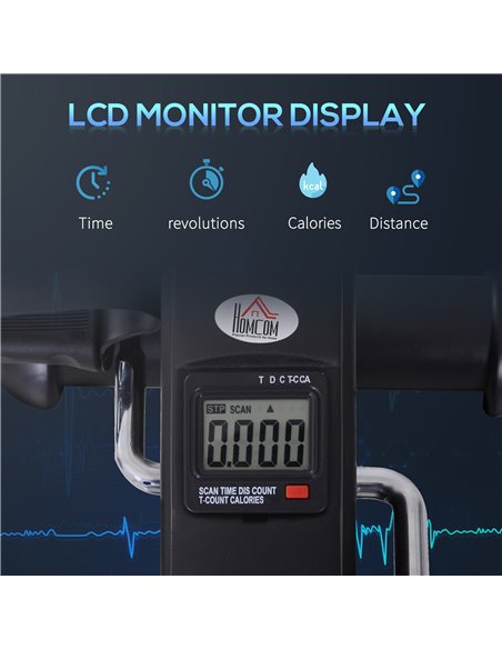 HOMCOM Mini Exercise Bike Fitness W/LCD Display, 9Wx 40Dx 31Hcm-Black A90-179BK - pic 93471 | FastDaddyshop