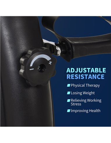 HOMCOM Mini Exercise Bike Fitness W/LCD Display, 9Wx 40Dx 31Hcm-Black A90-179BK