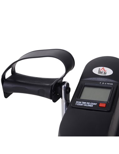 HOMCOM Mini Exercise Bike Fitness W/LCD Display, 9Wx 40Dx 31Hcm-Black A90-179BK