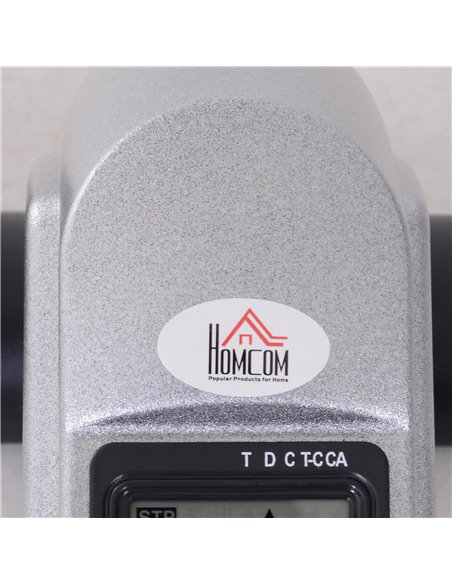 HOMCOM Mini Exercise Bike: LCD Display, Compact Fitness Equipment, Metallic Silver A90-179SR - pic 93484 | FastDaddyshop