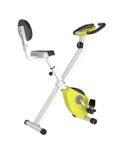 HOMCOM Folding Exercise Bike, Foldable 8-level Magnetic Resistance Cycling Bike for Home & Office with Adjustable Seat, LCD Moni