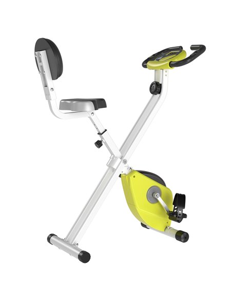 HOMCOM Folding Exercise Bike, Foldable 8-level Magnetic Resistance Cycling Bike for Home & Office with Adjustable Seat, LCD Moni - pic 93503 | FastDaddyshop
