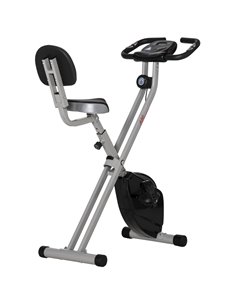 HOMCOM Steel Manual Resistance Exercise Bike w/ LCD Monitor Black A90-192GY