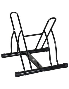 HOMCOM Steel Double-Sided Indoor Bike Rack Black AA0-059