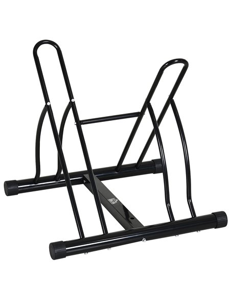 HOMCOM Steel Double-Sided Indoor Bike Rack Black AA0-059 - pic 93530 | FastDaddyshop