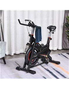 HOMCOM Steel Stationary Bike 5-Level Exercise Bike w/ LCD Monitor A90-200 2