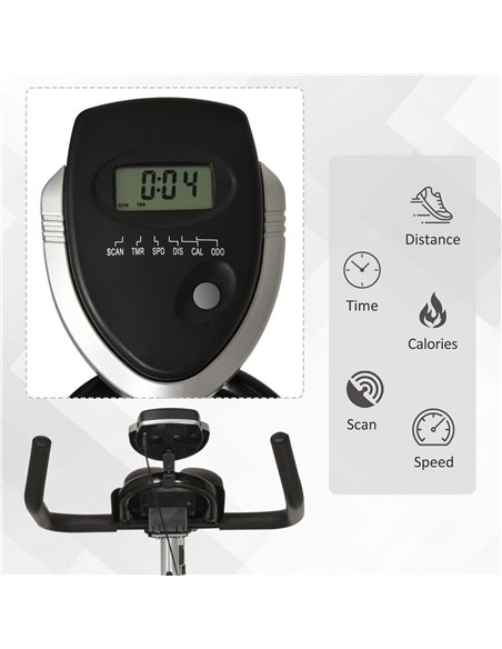 HOMCOM Steel Stationary Bike 5-Level Exercise Bike w/ LCD Monitor A90-200 - pic 93590 | FastDaddyshop