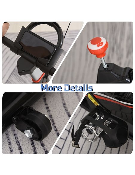 HOMCOM Steel Stationary Bike 5-Level Exercise Bike w/ LCD Monitor A90-200 - pic 93591 | FastDaddyshop