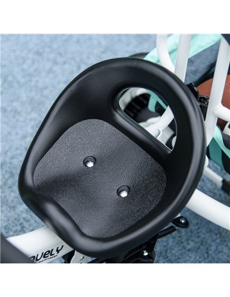 HOMCOM 6 in 1 Kids Trike Push Bike w/ Push Handle, Canopy, 5-point Safety Belt, Storage, Footrest, Brake, for 1-5 Years, Green 3 - pic 93790 | FastDaddyshop