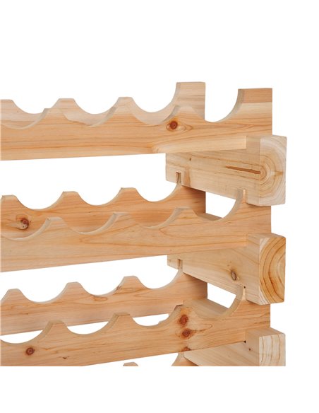 HOMCOM Wooden Wine Rack 6 Tier Shelf for 72 Bottles Shelving Storage Holder 05-0011 - pic 93862 | FastDaddyshop