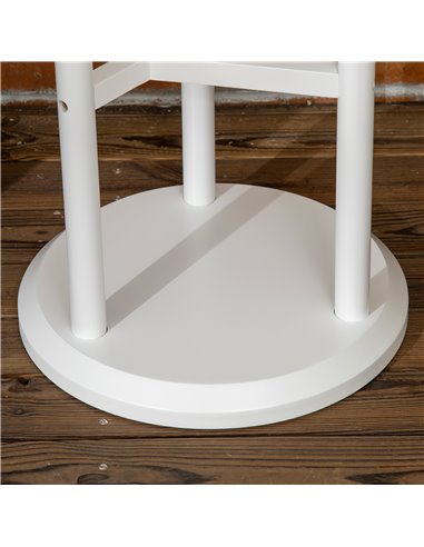 Outsunny 3-Tier Plant Stand, Plant Shelf Rack,  Bamboo Display Stand, 46x46x86cm, White 845-811V00WT