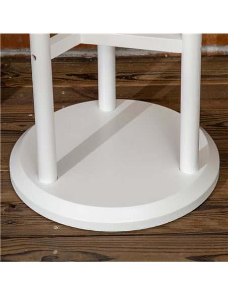 Outsunny 3-Tier Plant Stand, Plant Shelf Rack,  Bamboo Display Stand, 46x46x86cm, White 845-811V00WT - pic 93915 | FastDaddyshop