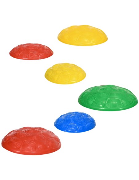 ZONEKIZ 6Pcs Kids Stepping Stones with Non-Slip Mats, Balance River Stones Indoor Outdoor Sensory Toys for 3-8 Years Old 347-013 - pic 93971 | FastDaddyshop