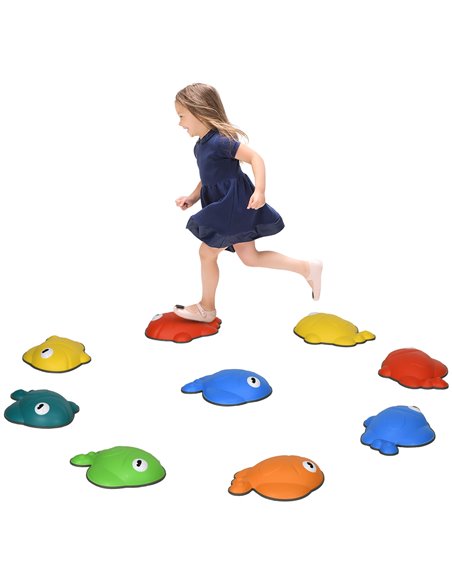 AIYAPLAY 9 Pcs Balance Stepping Stones Kids for Sensory with Non-slip Edge, Stackable Outdoor Indoor Obstacle Course 347-020V01M - pic 93980 | FastDaddyshop