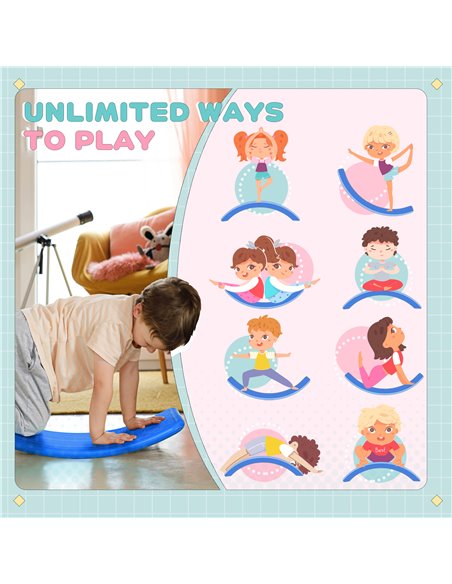 ZONEKIZ Balance Board, Kids Wobble board, for Ages 3-6 Years - Dark Blue 331-036V00DB - pic 94073 | FastDaddyshop