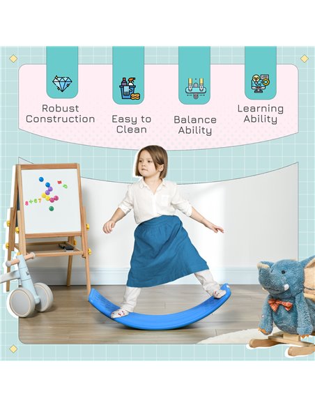 ZONEKIZ Balance Board, Kids Wobble board, for Ages 3-6 Years - Dark Blue 331-036V00DB - pic 94074 | FastDaddyshop