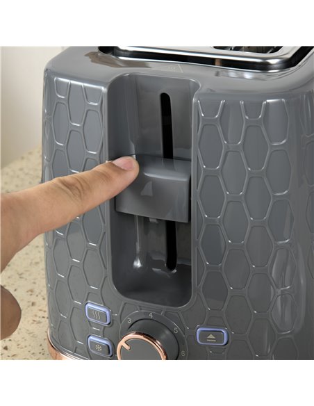 HOMCOM 1.7L 3000W Fast Boil Kettle & 2 Slice Toaster Set, Kettle and Toaster Set with Auto Shut Off, Browning Controls, Grey 800 - pic 94130 | FastDaddyshop