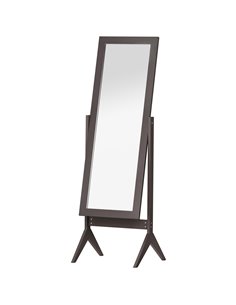 HOMCOM Dressing Mirror, Freestanding Bedroom Tall Mirror Adjustable Angle, 148x47cm, Brown 831-268CF
