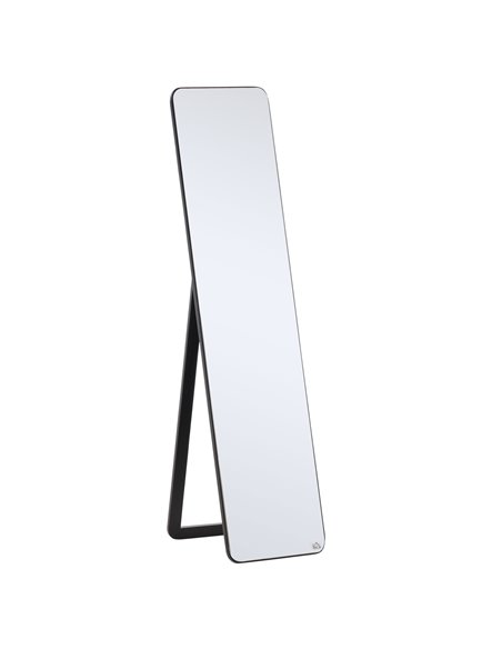 HOMCOM Full Length Mirror, Free Standing or Wall Hanging, Tall Full Body Mirror for Bedroom, Hallway, Black 831-390BK - pic 94187 | FastDaddyshop