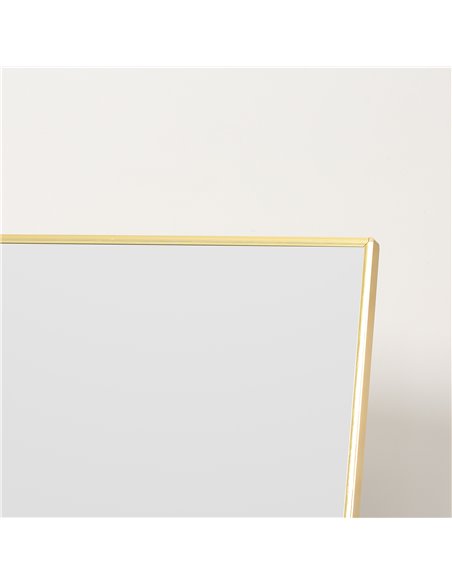 HOMCOM Full-Length Dressing Mirror, Wall-Mounted or Freestanding, Rectangle with Gold Frame, 160 x 50 cm for Bedrooms and Living - pic 94221 | FastDaddyshop