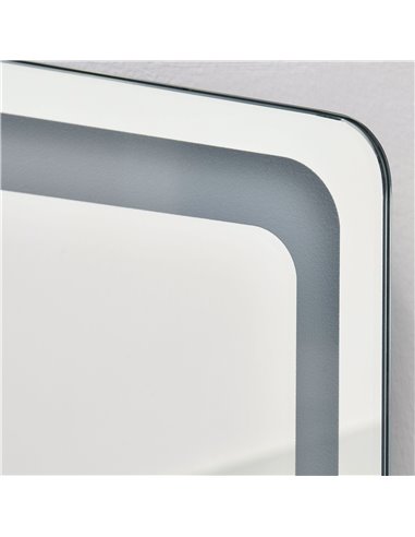 HOMCOM Freestanding Full-Length Mirror with LED Lights, Remote Control, Floor or Wall Mounted for Bedroom 831-583V70SR