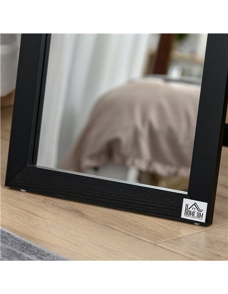 HOMCOM Bedroom Full Length Mirror, Free Standing or Wall Mounted Dressing Mirror, 37 x 154 cm 831-389BK - pic 94285 | FastDaddyshop