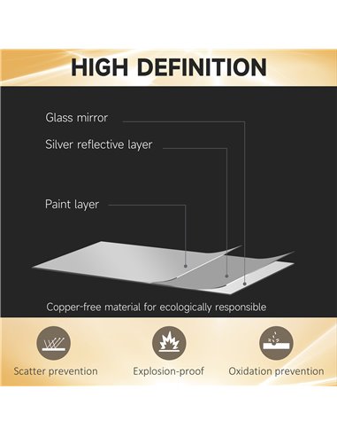 HOMCOM Full Length Mirror with Dimming, 3 Colour LED, Smart Touch, Memory Function, 120 x 40cm, Long Wall Mounted 830-807V70CR