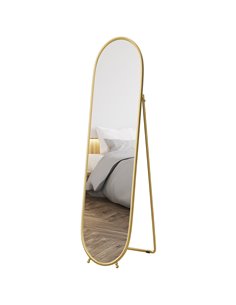 HOMCOM 40 x 160cm Full Length Mirror, Floor Standing, Wall-Mounted or Leaning Against Wall Tall Mirror w/ Support Frame 831-777V