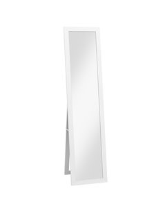 HOMCOM Rustic Full Length Mirror, Hanging and Freestanding Floor Mirror, Farmhouse Decorative Wall Mirror, for Living Room, Bedr