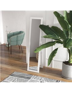 HOMCOM Rustic Full Length Mirror, Hanging and Freestanding Floor Mirror, Farmhouse Decorative Wall Mirror, for Living Room, Bedr 2
