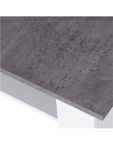 HOMCOM 2 Tier Vintage Style Coffee Table Square Side Desk Storage Shelf Indoor Home Living Room Furniture