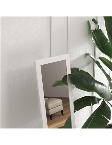 HOMCOM Rustic Full Length Mirror, Hanging and Freestanding Floor Mirror, Farmhouse Decorative Wall Mirror, for Living Room, Bedr