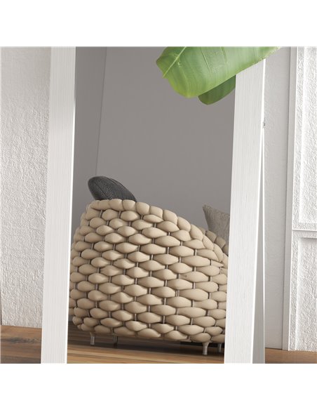 HOMCOM Rustic Full Length Mirror, Hanging and Freestanding Floor Mirror, Farmhouse Decorative Wall Mirror, for Living Room, Bedr - pic 94411 | FastDaddyshop