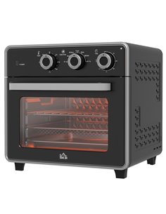 HOMCOM Air Fryer Oven, 20L Mini Oven, Countertop Convection Oven with Adjustable Temp and Timer, Oil-Less Cooking, 1400W 800-170