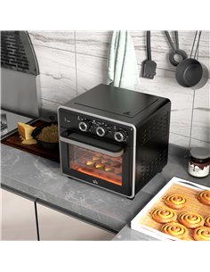 HOMCOM Air Fryer Oven, 20L Mini Oven, Countertop Convection Oven with Adjustable Temp and Timer, Oil-Less Cooking, 1400W 800-170 2