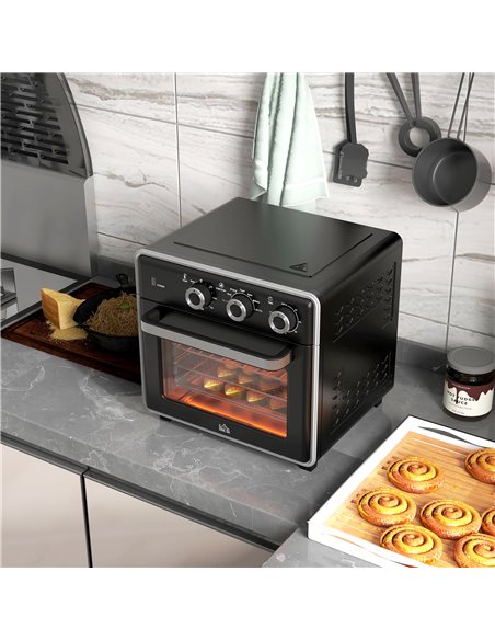 HOMCOM Air Fryer Oven, 20L Mini Oven, Countertop Convection Oven with Adjustable Temp and Timer, Oil-Less Cooking, 1400W 800-170 - pic 94413 | FastDaddyshop