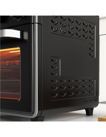 HOMCOM Air Fryer Oven, 20L Mini Oven, Countertop Convection Oven with Adjustable Temp and Timer, Oil-Less Cooking, 1400W 800-170 - pic 94420 | FastDaddyshop