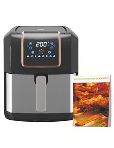 HOMCOM 6.5L Air Fryer, 1700W Air Fryer Oven with Digital Display, Adjustable Temperature, Timer & Nonstick Basket for Oil 800-12