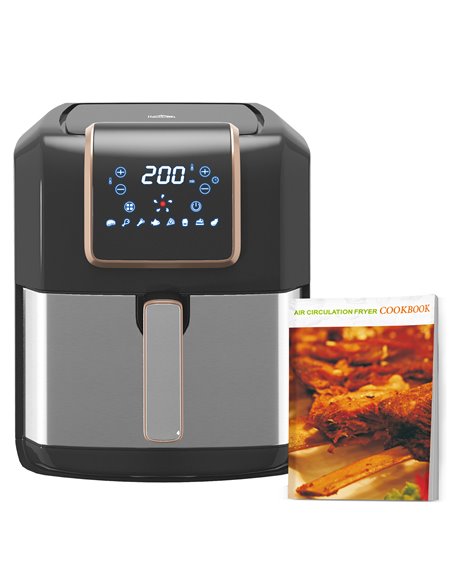HOMCOM 6.5L Air Fryer, 1700W Air Fryer Oven with Digital Display, Adjustable Temperature, Timer & Nonstick Basket for Oil 800-12 - pic 94421 | FastDaddyshop