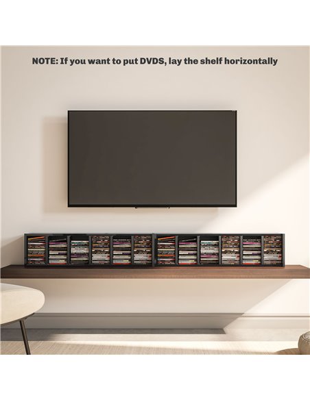 HOMCOM Set of Two 102 CD Storage Units - High Gloss Black 833-872V01BK - pic 94446 | FastDaddyshop