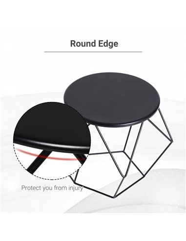 HOMCOM Coffee Table Side Table End Table Home Living Room Bed Room Furniture Modern Nordic Minimalist Style