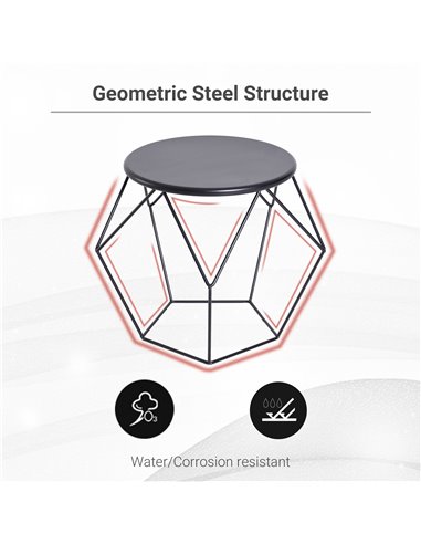 HOMCOM Coffee Table Side Table End Table Home Living Room Bed Room Furniture Modern Nordic Minimalist Style