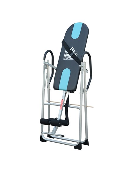 HOMCOM Foldable Gravity Inversion Table Back Therapy Home Fitness Bench Black A91-053 - pic 94742 | FastDaddyshop