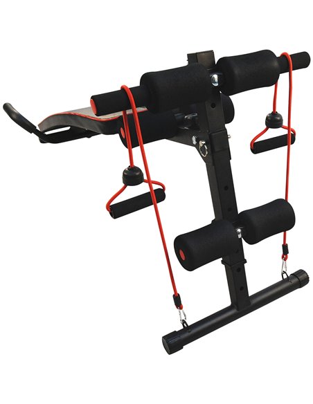 HOMCOM Durable Steel Sit Up Bench for Home Gym Fitness, Adjustable Workout Equipment, Black and Red A91-072 - pic 94761 | FastDaddyshop