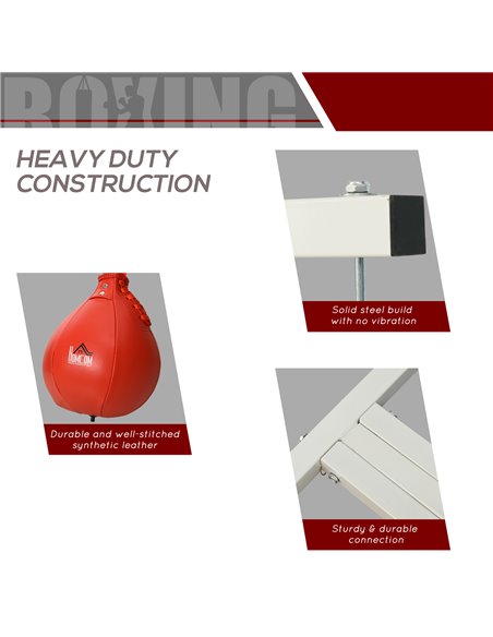 HOMCOM Free-Standing Speed Bag Boxing Platform Punch Bag Fitness Station Stand A91-116 - pic 94795 | FastDaddyshop