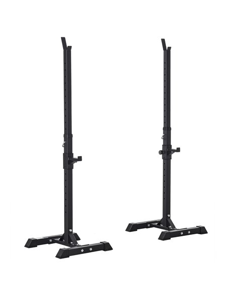 HOMCOM Heavy Duty Weights Bar Barbell Squat Stand Stands Barbell Rack Spotter GYM Fitness Power Rack Holder Bench New A91-174V01 - pic 94880 | FastDaddyshop