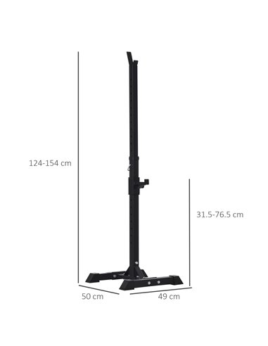 HOMCOM Heavy Duty Weights Bar Barbell Squat Stand Stands Barbell Rack Spotter GYM Fitness Power Rack Holder Bench New A91-174V01