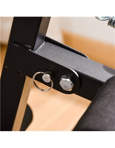 HOMCOM Multifunctional Sit Up Bench Adjustable Utility Board Ab Exercise Workout Fitness with Headrest for Home, Office and Gym,