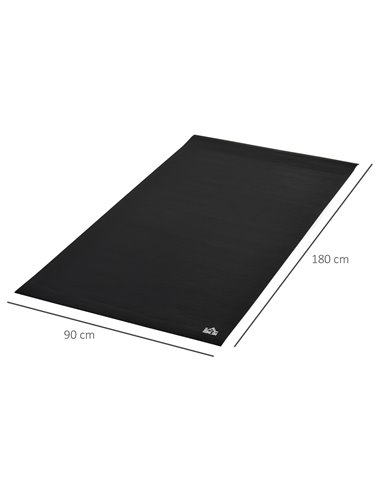 HOMCOM Exercise Mat: Non-Slip Floor Protector for Gym, Fitness, Workouts, 180 x 90cm A93-050