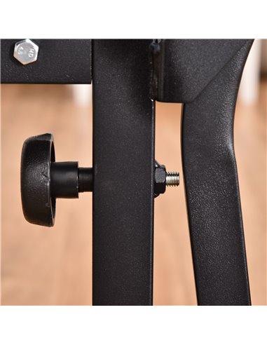 HOMCOM Adjustable Weight Bench with Leg Developer Barbell Rack for Lifting and Strength Training Multifunctional Workout Station